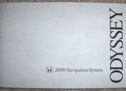 2000 Honda Odyssey Navigation System Owner's Manual