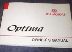 2000 Kia Optima Owner's Manual