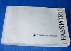 2000 Honda Passport Owner's Manual