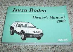 2000 Isuzu Rodeo Owner's Manual