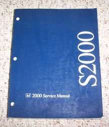 2000 Honda S2000 Service Manual