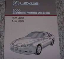 2000 Lexus SC400 & SC300 Electrical Wiring Diagram Manual