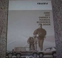 2000 Isuzu Rodeo Owner's Manual Reference Book