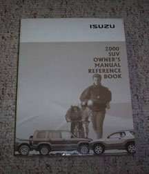 2000 Isuzu VehiCROSS Owner's Manual Reference Book