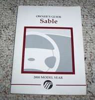 2000 Mercury Sable Owner's Manual