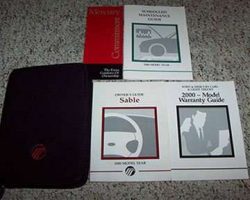 2000 Mercury Sable Owner's Manual Set