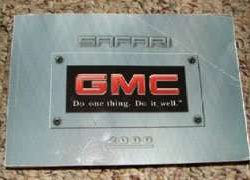 2000 GMC Safari Owner's Manual