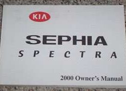 2000 Kia Sephia, Spectra Owner's Manual
