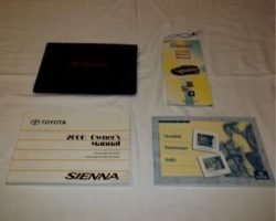 2000 Toyota Sienna Owner's Manual Set