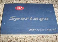 2000 Kia Sportage Owner's Manual