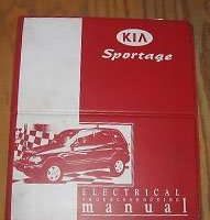 2000 Kia Sportage Electrical Troubleshooting Manual Binder