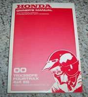 2000 Honda Fourtrax 4X4 ES TRX350FE Owner's Manual