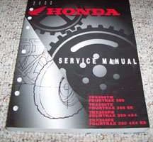 2000 Honda Fourtrax 350 TRX350TM, TRX350TE, TRX350FM & TRX350FE ATV Service Manual
