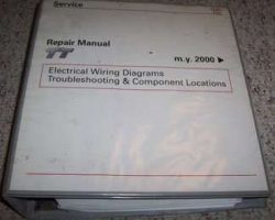 2001 Audi TT Electrical Wiring Diagrams Troubleshooting & Component Locations