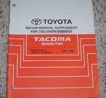 2002 Toyota Tacoma Double Cab Collision Damage Repair Manual Supplement