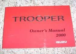 2000 Isuzu Trooper Owner's Manual