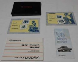 2000 Toyota Tundra Owner's Manual Set