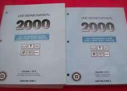 2000 Chevrolet Silverado Transmission, Transaxle & Transfer Case Unit Repair Manual