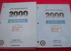 2000 GMC Sonoma Transmission, Transaxle & Transfer Case Unit Repair Manual