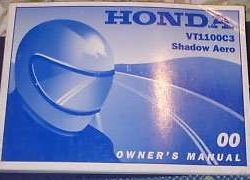 2000 Honda VT1100C3 Shadow Aero Motorcycle Owner's Manual
