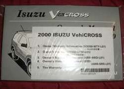 2000 Isuzu VehiCROSS Owner's Manual