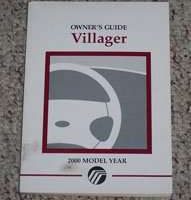 2000 Mercury Villager Owner's Manual