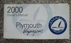 2000 Plymouth Voyager Owner's Manual