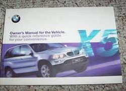 2000 BMW X5 Owner's Manual