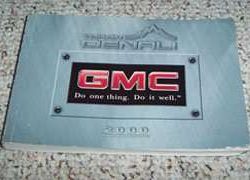 2000 GMC Yukon Denali Owner's Manual