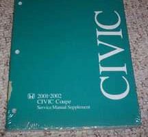 2001 Honda Civic Coupe Service Manual Supplement