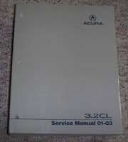 2001 Acura 3.2CL Service Manual