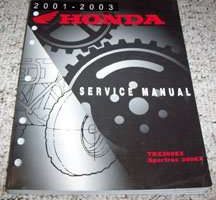 2001 Honda Sportrax 300EX TRX300EX ATV Service Manual