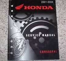 2004 Honda CBR600F4i Motorcycle Shop Service Manual