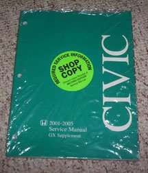 2005 Honda Civic GX Service Manual Supplement