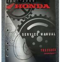 2002 Honda TRX250EX Sportrax 250EX ATV Service Manual