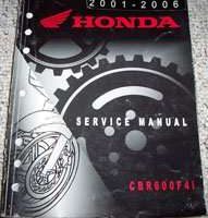 2002 Honda CBR600F4i Motorcycle Service Manual