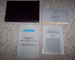 2001 Mazda 626 Owner's Manual Set