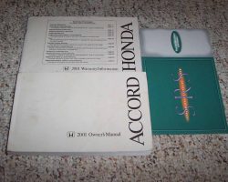 2001 Honda Accord Sedan Owner's Manual Set