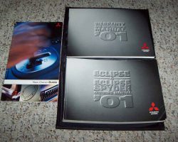 2001 Mitsubishi Eclipse & Eclipse Sypder Owner's Manual Set
