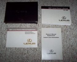 2001 Lexus IS300 Owner's Manual Set