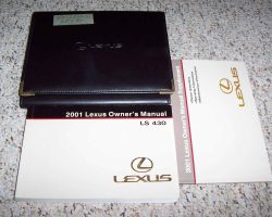 2001 Lexus LS430 Owner's Manual Set