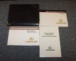 2001 Lexus ES300 Owner's Manual Set