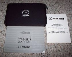 2001 Mazda Millenia Owner's Manual Set