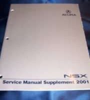 2001 Acura NSX Supplement Manual