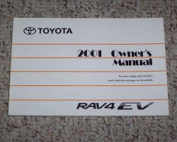 2001 Toyota Rav4 EV Owner's Manual