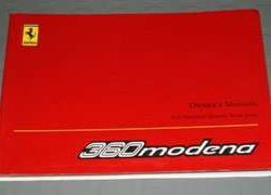 2001 Ferrari 360 Modena Owner's Manual