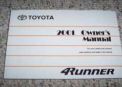 2001 Toyota 4Runner Owner's Manual