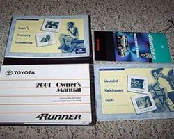 2001 Toyota 4Runner Owner's Manual Set