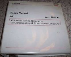 2001 Audi A4 Electrical Wiring Diagrams Troubleshooting & Component Locations