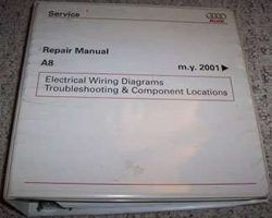 2001 Audi A8 Electrical Wiring Diagrams Troubleshooting & Component Locations